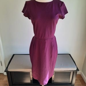 Burgundy purple sheath dress